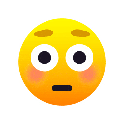 Flushed Face emoji