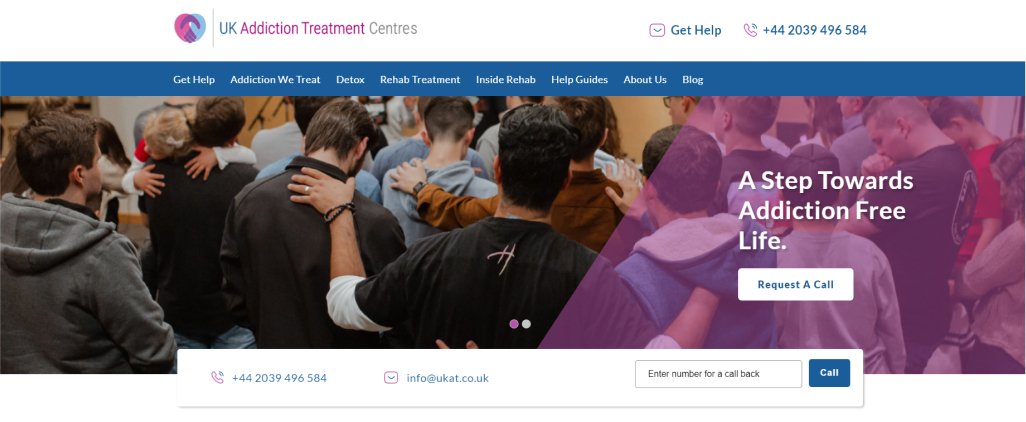 UK Addiction Treatement Centres- Website