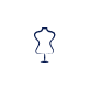 Mannequin outline icon