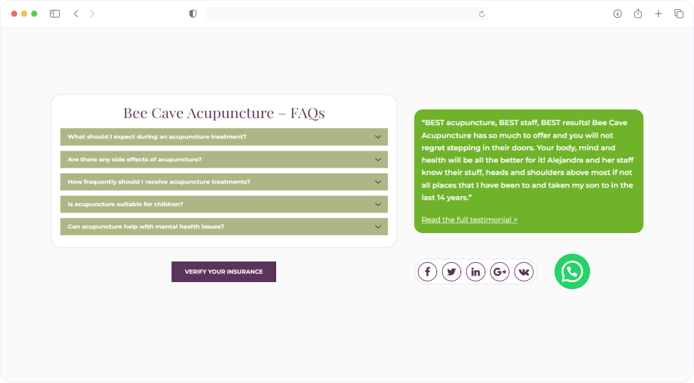 Bee Cave Acupuncture FAQs