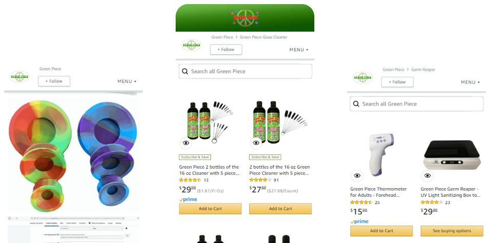 Green Piece products