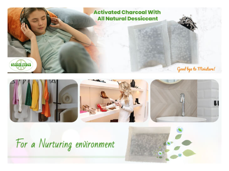 Activated Charcoal With All Natural Dessiccant - For a nurturing environment