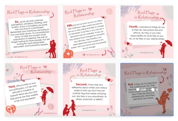 Red Flags in relationship-Psychotoons