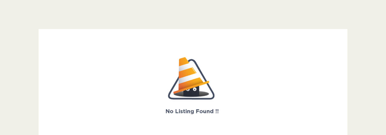 No Listing Found