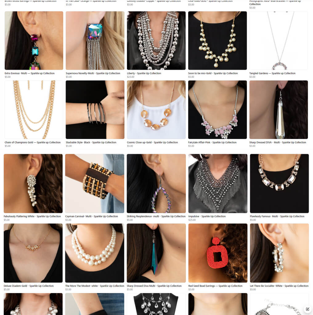Sparkle Up Collection Listing Page