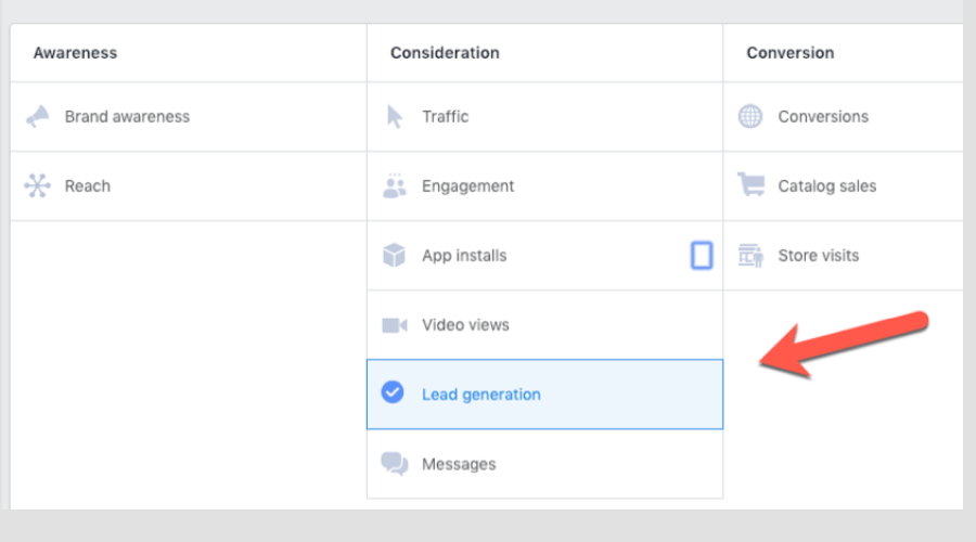 Image showcasing arrow which is pointing towards lead generation