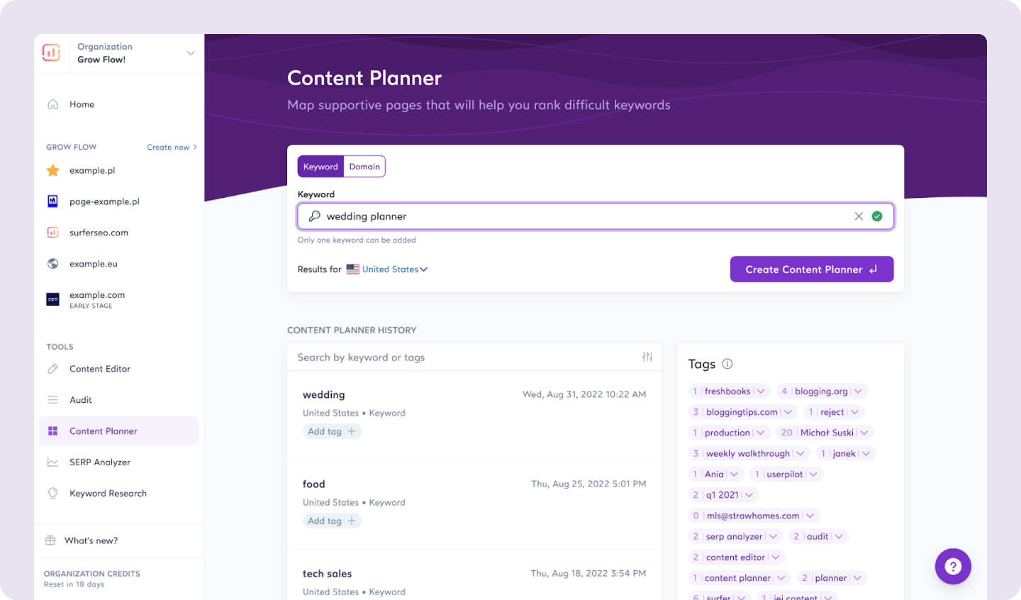 Local Seo Tool- Content Planner