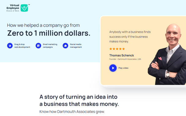 Dartmouth Associates grew from 0 to 1 Million Dollars-Case Study