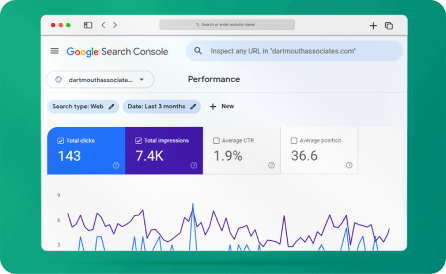 Google Search Console- last 3 months performance