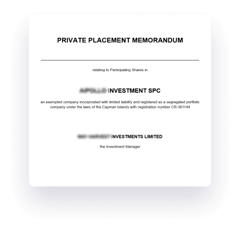 Private Placement Memorandum