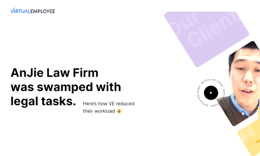 Anjie Law Firm was swamped with legal tasks