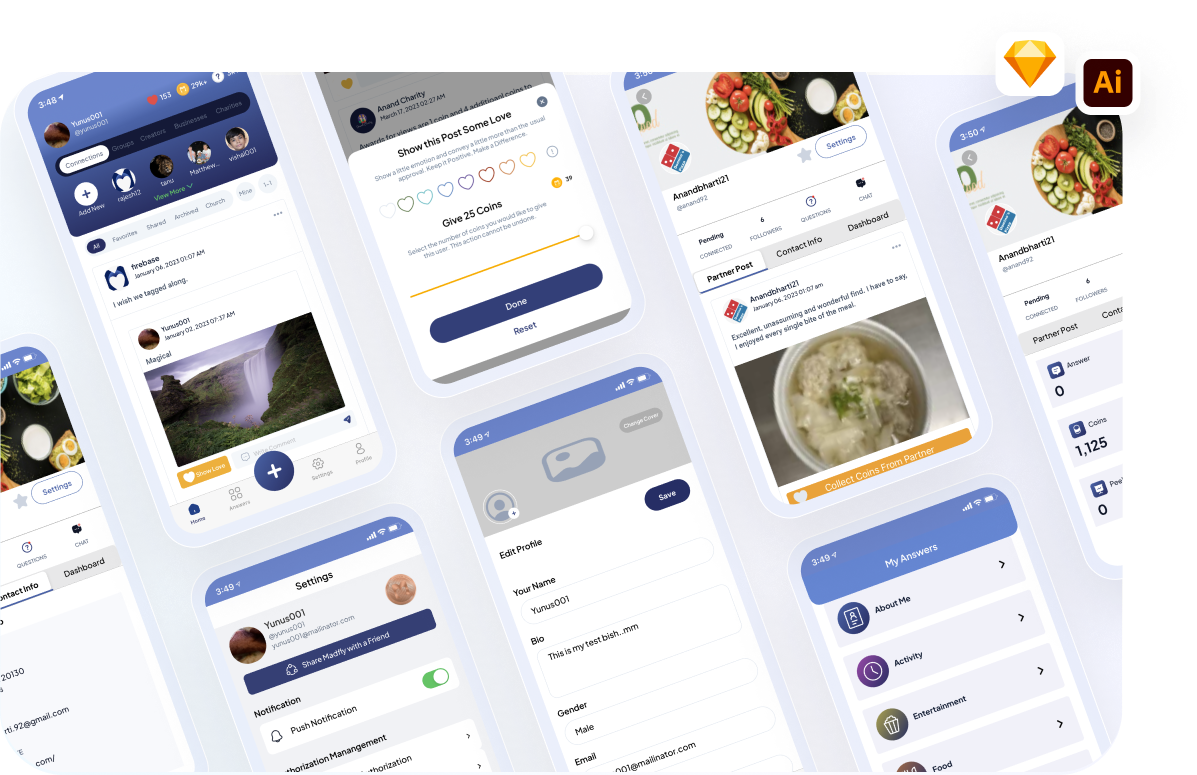 Multiple screenshots in mobile