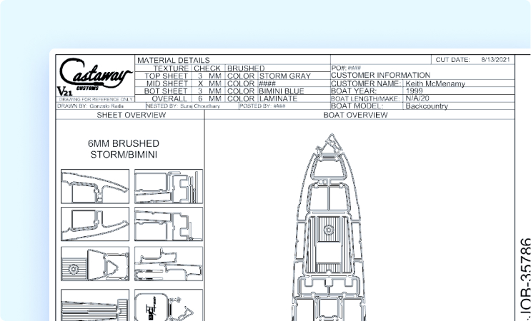 6MM Brushed Storm/Bimini