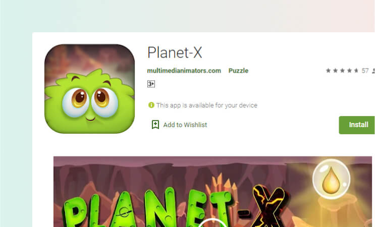 Planet-X Puzzle Game