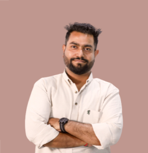 A Man Image with pink background