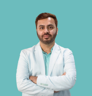 A Man Image with blue background