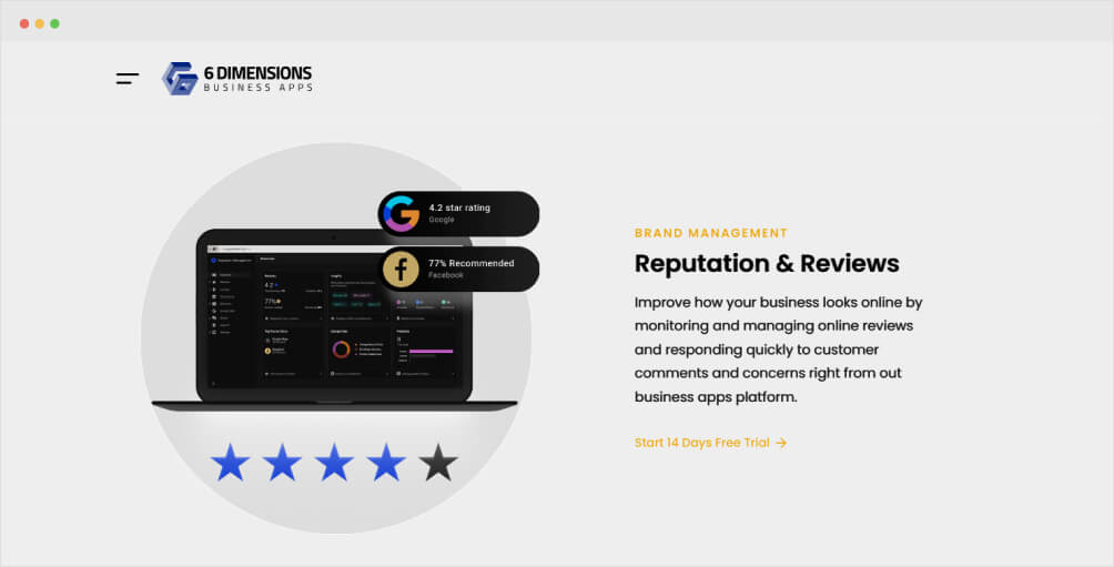 6 Dimensions -Reputation and Reviews