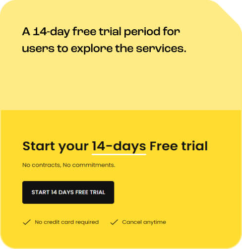 14 days free trial services