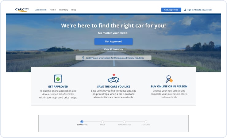 Carcity website