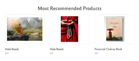 Most recommended products