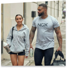 Man and woman talking