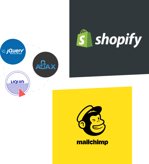 Logos-jQuery, Ajax,Liquid, Shopify, Mailchimp