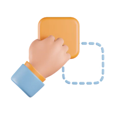 Gesture copy paste 3D icon