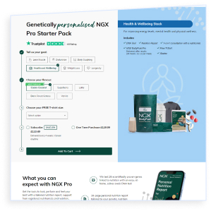 Genetically Personalised NGX Pro Starter Pack