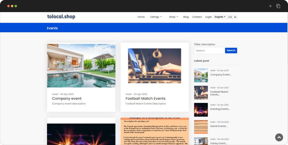 tolocal.shop-Events