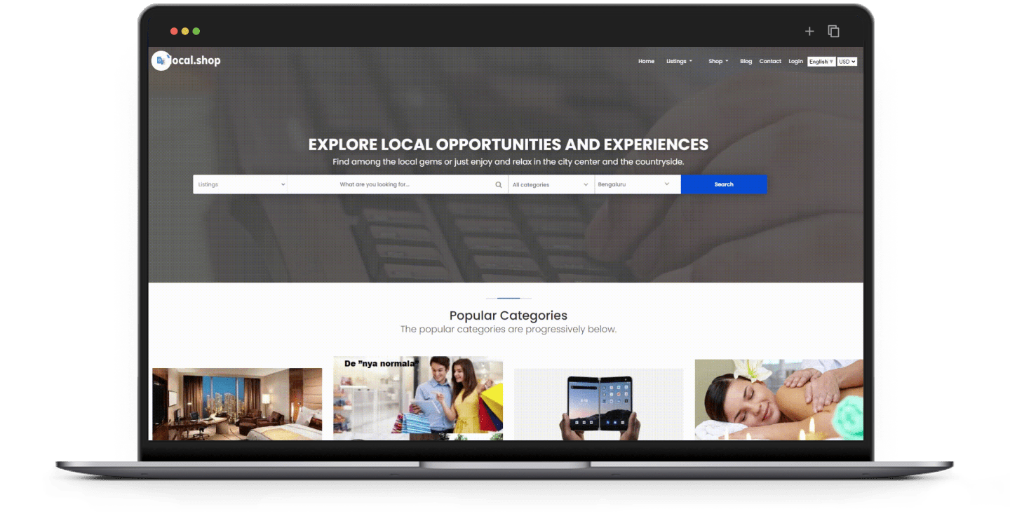 Tolocal shop Categories