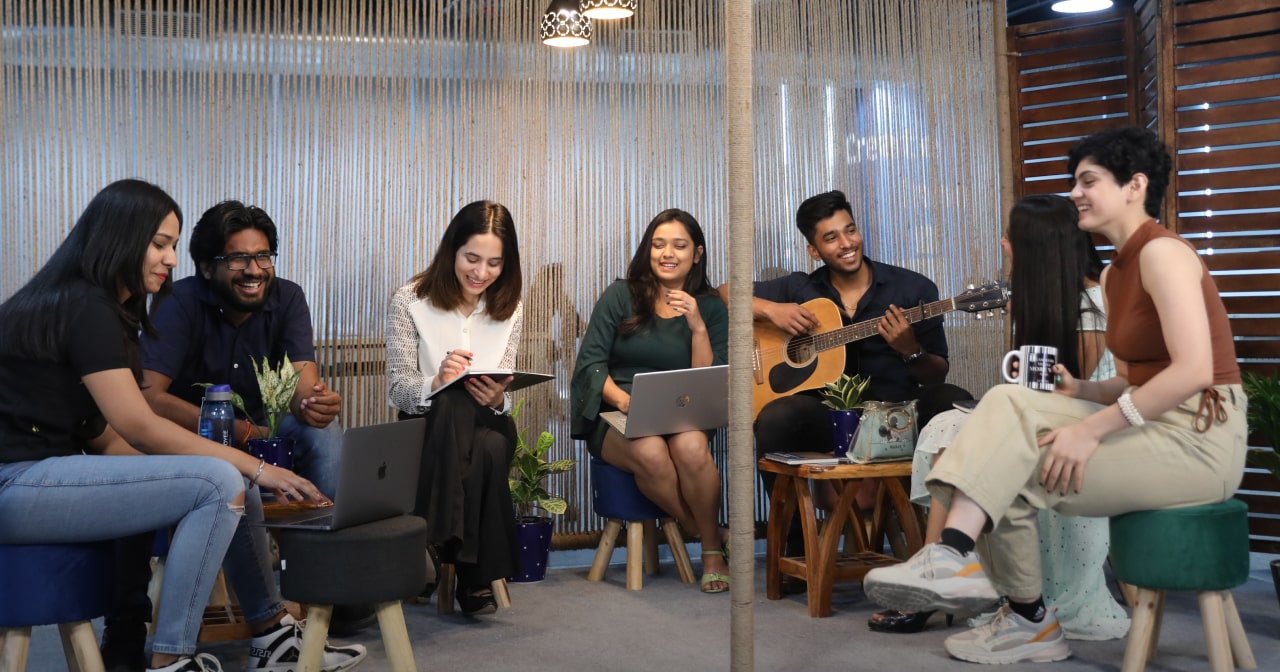 Employee Enjoying the time