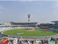 Eden Gardens, a renowned landmark in Kolkata, - symbolizing the city’s cultural and business significance.