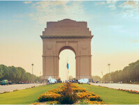 The historic India Gate in Delhi - Iconic landmark in New Delhi