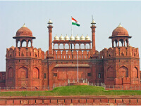 The iconic Red Fort in Delhi - Iconic landmark in New Delhi