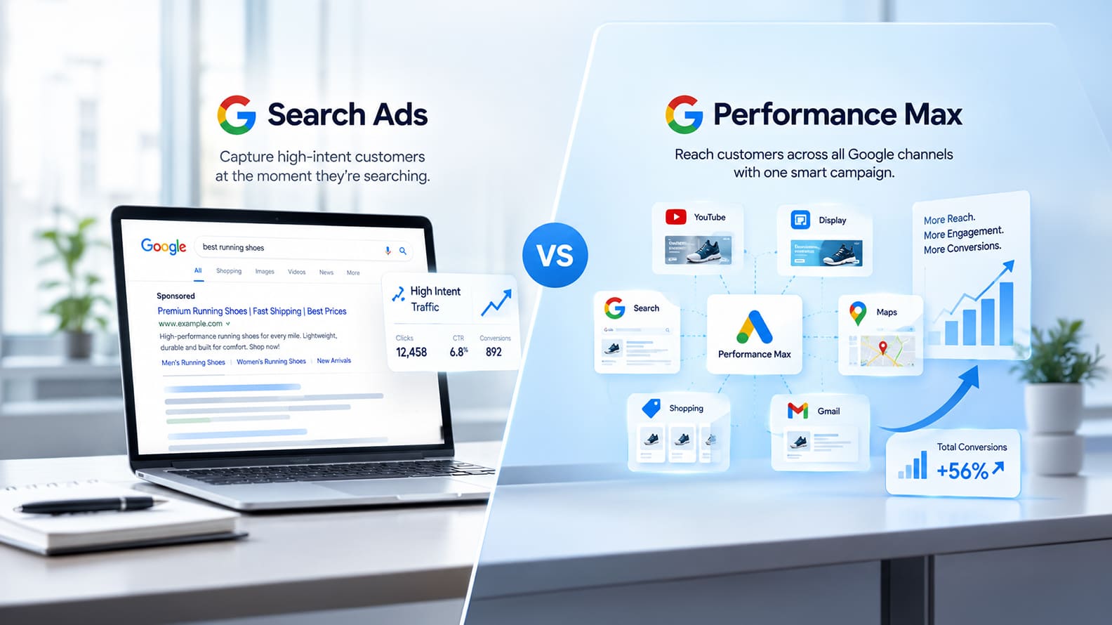 Performance Max vs Search Campaigns: What Should Businesses Use and When?